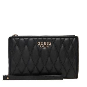 Portfel Guess. Czarne portfele Guess, z aplikacjami. Za 249,99 zł.
