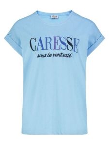 Sublevel Koszulka w kolorze błękitnym rozmiar: S. Niebieskie bluzki Sublevel, s, bez wzorów, bez kołnierzyka, bez ramiączek. Za 43,99 zł.