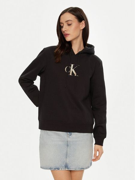 Calvin Klein Jeans Bluza Gradient J20J224721 Czarny Relaxed Fit. Czarne bluzy Calvin Klein Jeans, xs, bez wzorów, z bawełny, bez kaptura. Za 221,99 zł.