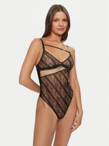 Chantelle X Body Slash C010T9 Czarny. Czarne body i gorsety Chantelle X, bez wzorów, z syntetyku. Za 509,99 zł.