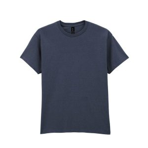 Ultra Bawełniana Koszulka Unisex Dla Dorosłych. Niebieskie bluzki GILDAN, xl, bez wzorów, z bawełny, sportowe, bez kołnierzyka, bez ramiączek. Za 43,99 zł.