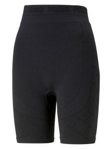 Puma Sportowe szorty kolarskie "Evoknit 7" w kolorze czarnym rozmiar: XS. Czarne spodenki sportowe Puma, xs, bez wzorów, z materiału, z podwyższonym stanem, rowerowe. Za 65,85 zł.