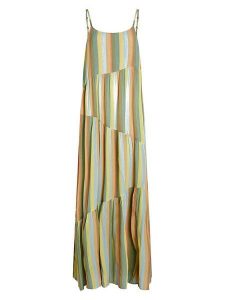 O'Neill Sukienka "Devyn" w kolorze khaki rozmiar: L. Brązowe sukienki O'Neill, l, bez wzorów, z wiskozy, bez kołnierzyka, bez ramiączek, maxi. Za 249,76 zł.