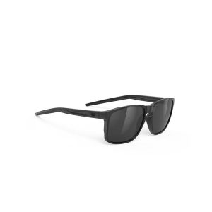 Okulary Rudy Project OVERLAP BLACK GLOSS - Smoke Black. Brązowe okulary przeciwsłoneczne Rudy Project. W wyprzedaży za 400,00 zł.