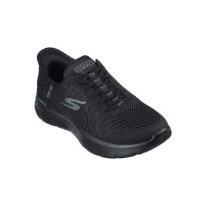 Buty sportowe Sneakersy damskie, Slip-Ins: GO WALK Flex - Grand Entry. Czarne buty trekkingowe Skechers, z materiału, bez zapięcia. Za 299,00 zł.