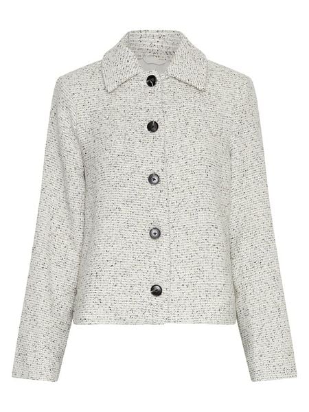 MOSS COPENHAGEN Kurtka koszulowa "Aiste Abriella" w kolorze kremowo-czarnym rozmiar: S/M. Brązowe kurtki Moss Copenhagen, m, bez wzorów, bez kaptura. Za 260,99 zł.