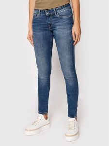Pepe Jeans Jeansy Soho PL204174 Niebieski Skinny Fit. Niebieskie jeansy Pepe Jeans, bez wzorów, z bawełny. Za 249,99 zł.