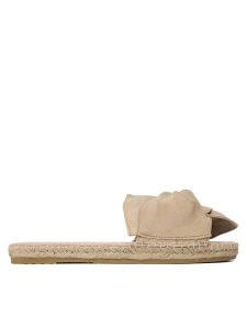 Manebi Espadryle Sandals With Knot M 1.1 JK Beżowy. Brązowe espadryle Manebi, bez wzorów, ze skóry, bez obcasa. Za 449,99 zł.