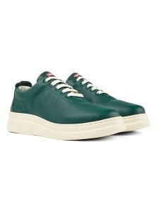 Camper Skórzane sneakersy w kolorze zielonym rozmiar: 36. Zielone trampki Camper, bez wzorów, bez zapięcia. Za 285,95 zł.