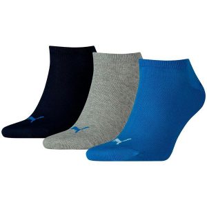 Skarpety Puma Unisex Sneaker Plain 3P. Niebieskie skarpetki Puma, bez wzorów. Za 36,00 zł.