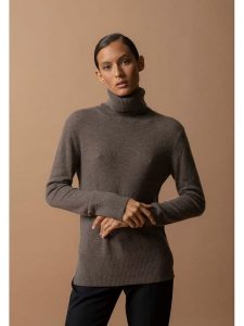 Perfect Cashmere Kaszmirowy golf w kolorze brązowym rozmiar: XXL. Brązowe golfy Perfect Cashmere, bez wzorów, z kaszmiru. Za 391,99 zł.