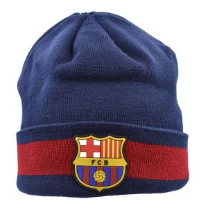 Czapka FC Barcelona - oficjalna licencjonowana. Niebieskie czapki FC BARCELONA, bez wzorów, sportowe. Za 99,00 zł.