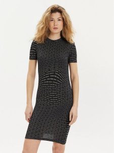 Calvin Klein Jeans Sukienka codzienna J20J223205 Czarny Slim Fit. Czarne kombinezony Calvin Klein Jeans, na co dzień, m, bez wzorów, z bawełny, bez kołnierzyka, bez ramiączek, proste. Za 269,99 zł.