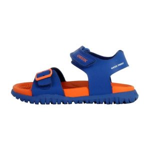 Sandały GEOX J SANDAL FUSBETTO BO Pomarańczowy. Niebieskie sandały Geox, bez wzorów, ze skóry, bez obcasa, bez zapięcia. Za 165,99 zł.