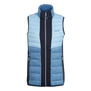 Damska kurtka bez rękawów Regatta Leedre. Niebieskie kurtki Regatta, bez wzorów, z puchu, bez kaptura. Za 280,00 zł.