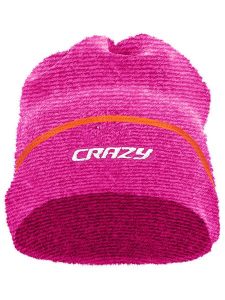 Crazy Czapka beanie "Link" w kolorze różowym rozmiar: onesize. Różowe czapki Crazy, bez wzorów, z materiału. Za 109,78 zł.