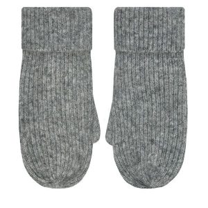 Rękawiczki Damskie Pieces. Szare rękawiczki Pieces, bez wzorów, z dzianiny. Za 79,99 zł.
