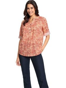 WITT WEIDEN Bluzka w kolorze czerwonym rozmiar: 48. Czerwone bluzki WITT WEIDEN, bez wzorów, z bawełny, bez kołnierzyka, bez ramiączek. Za 39,99 zł.