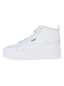 Puma Skórzane sneakersy "Karmen II" w kolorze białym rozmiar: 39. Białe trampki Puma, bez wzorów, za kostkę, bez zapięcia. Za 188,85 zł.