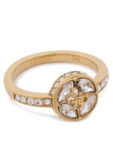 Guess Pierścionek JUBR06 394JW Złoty. Żółte pierścionki Guess, ze stali. Za 249,99 zł.