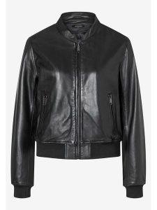 More & More Skórzana kurtka w kolorze czarnym rozmiar: 36. Czarne kurtki More & More, bez wzorów, bez kaptura. Za 488,45 zł.