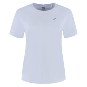 Koszulka damska Asics. Niebieskie bluzki ASICS, bez wzorów, sportowe, bez kołnierzyka, bez ramiączek. Za 170,00 zł.
