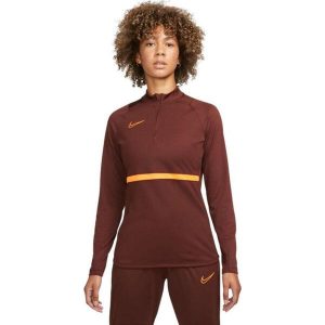 Bluza treningowa damska Nike Dri-FIT Academy 21 Drill Top. Brązowe bluzy Nike, bez wzorów, bez kaptura. Za 172,06 zł.