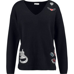 Sweter w kolorze granatowym. Niebieskie swetry oversize marki Taifun, z wełny. W wyprzedaży za 130,95 zł.