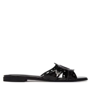 Klapki Guess. Czarne klapki Guess, z aplikacjami, bez obcasa. Za 499,99 zł.