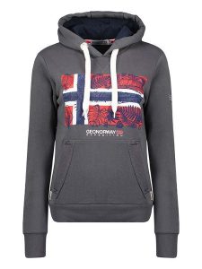 Geographical Norway Bluza "Gpalm" w kolorze antracytowym rozmiar: S. Czarne bluzy Geographical Norway, s, bez wzorów, z bawełny, z kapturem. Za 83,42 zł.