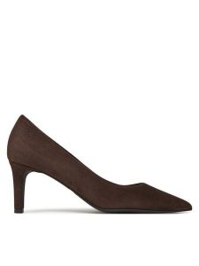 Furla Szpilki Essential Decollete T.60 YJ69FSN C10000 AL 3388S Brązowy. Brązowe szpilki Furla, bez wzorów, ze skóry, bez obcasa. Za 579,99 zł.