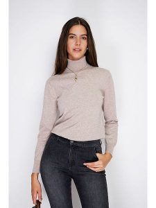 William de Faye Golf w kolorze szarobrązowym rozmiar: 42. Brązowe golfy William de Faye, bez wzorów, z kaszmiru. Za 135,49 zł.