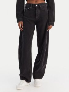 Tommy Jeans Jeansy DW0DW22522 Czarny Barrel Fit. Czarne jeansy Tommy Jeans, bez wzorów, z bawełny. Za 489,99 zł.