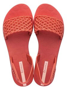 Ipanema Sandały w kolorze pomarańczowym rozmiar: 37. Pomarańczowe sandały Ipanema, bez wzorów, z otwartym noskiem, bez obcasa, bez zapięcia. Za 52,67 zł.