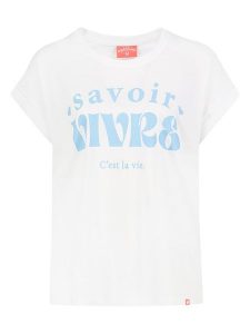 Eight2Nine Koszulka w kolorze białym rozmiar: S. Białe bluzki Eight2Nine, s, bez wzorów, z bawełny, bez kołnierzyka, bez ramiączek. Za 43,99 zł.