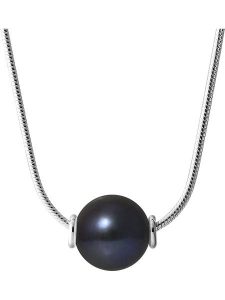 Pearline Srebrny naszyjnik z perłą - dł. 42 cm rozmiar: onesize. Czarne naszyjniki Pearline, z perłą, srebrne. Za 217,99 zł.