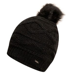 Czapka Damska Pompon Remind II. Czarne czapki Dare 2b, bez wzorów, sportowe. Za 78,99 zł.