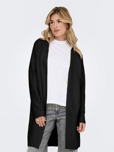 ONLY Kardigan w kolorze czarnym rozmiar: XS. Czarne swetry oversize ONLY, xs, bez wzorów, bez ramiączek. Za 100,99 zł.