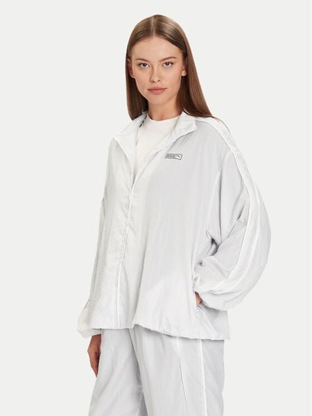 Puma Bluza PUMA X ROSÉ T7 633793 32 Srebrny Oversize. Szare bluzy Puma, m, bez wzorów, z syntetyku, bez kaptura. Za 339,99 zł.