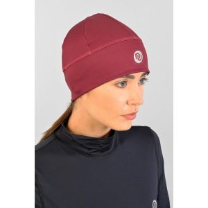 Czapka krótka ocieplana do biegania Unisex Nessi Sportswear. Czerwone czapki NESSI SPORTSWEAR, bez wzorów, sportowe. Za 139,00 zł.