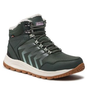 Trapery Sprandi. Zielone buty zimowe Sprandi, bez obcasa, bez zapięcia. Za 229,99 zł.