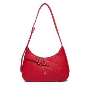 Torebka Beverly Hills Polo Club. Czerwone torebki klasyczne Beverly Hills Polo Club, bez wzorów, bez dodatków. Za 219,99 zł.