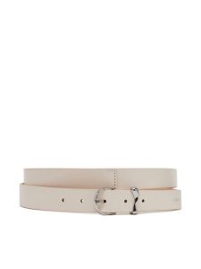Calvin Klein Pasek Damski Ck Must Organic Loop Belt 25Mm K60K613234 Biały. Białe paski Calvin Klein, bez wzorów, ze skóry. Za 119,99 zł.