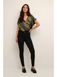 CULTURE Dżinsy - Slim fit - w kolorze czarnym rozmiar: 40. Czarne jeansy Culture, bez wzorów, z podwyższonym stanem. Za 153,34 zł.