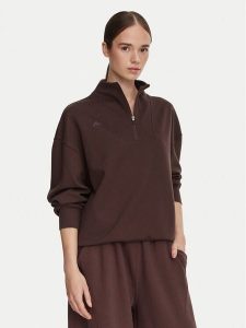 Kappa Bluza 372664W Brązowy Oversize. Brązowe bluzy Kappa, m, bez wzorów, z bawełny, bez kaptura. Za 179,99 zł.