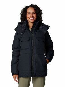 Columbia Kurtka zimowa "Longhorn Ridge" w kolorze czarnym rozmiar: S. Czarne kurtki Columbia, na zimę, s, bez wzorów, z puchu, bez kaptura. Za 429,95 zł.