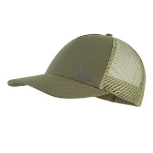 Czapka z daszkiem bawełniana Rab Trucker Logo Cap. Szare czapki RAB, bez wzorów, z bawełny, biznesowe. Za 126,80 zł.