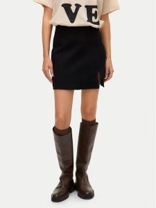 Vero Moda Spódnica jeansowa Nelly 10311322 Czarny Regular Fit. Czarne spódnice Vero Moda, l, bez wzorów, z bawełny. Za 119,99 zł.