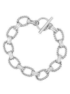 MOODE Bransoletka "Galatee" rozmiar: onesize. Szare bransoletki MOODE, ze stali. Za 39,99 zł.