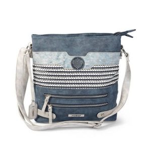 Rieker H1346-16 blue combination, torebka damska. Niebieskie torebki klasyczne Rieker, bez wzorów, ze skóry ekologicznej, bez dodatków. Za 249,90 zł.